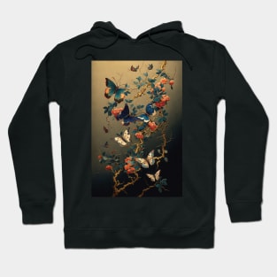 Butterfly, Traditional Eastern Asian Style Hoodie